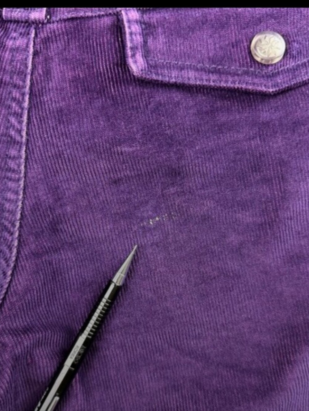 Athleta Deep Purple Corduroy Pants. Size 2 But Fits Like A 4 . Bootcut . - Picture 9 of 10
